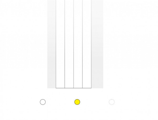 Bande de repérage 25 m pour modulaire de type STRIP-ROLL-R 15 mm jaune