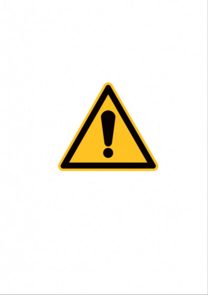 200003-BULK. Etiquette signalétique triangulaire danger 100 mm