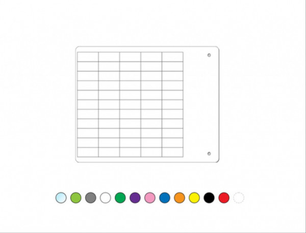 Etiquette adhésive souple de type MG-VYT 52 x 107 mm bleu