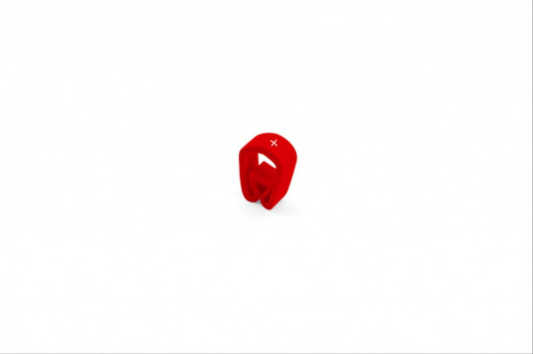 59642-PLS. Repère manuel type RMS-02 1,5 à 4 mm² «&nbsp;+&nbsp;» rouge