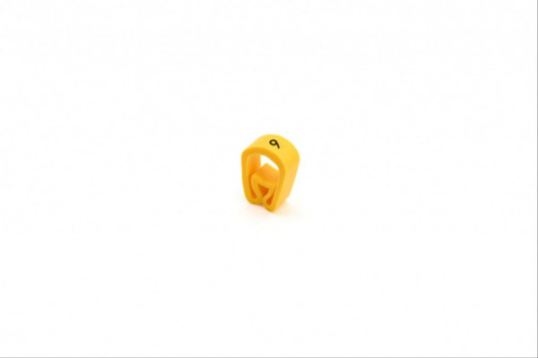 59844-9. Repère manuel type RMS-04 16 à 70 mm² «&nbsp;9&nbsp;» jaune