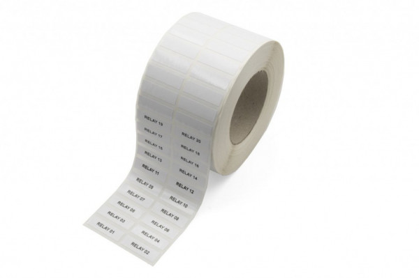 Etiquette adhésive en rouleau type TTL 70 x 70 mm  blanche