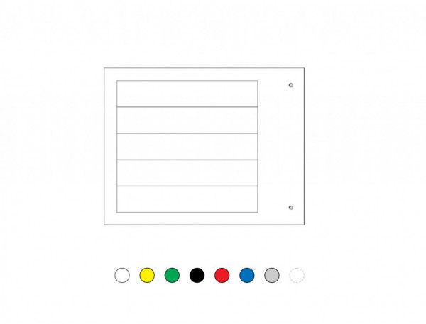 Repère pour composants modulaires de type MG-17.5-A 25 x 27 mm rouge