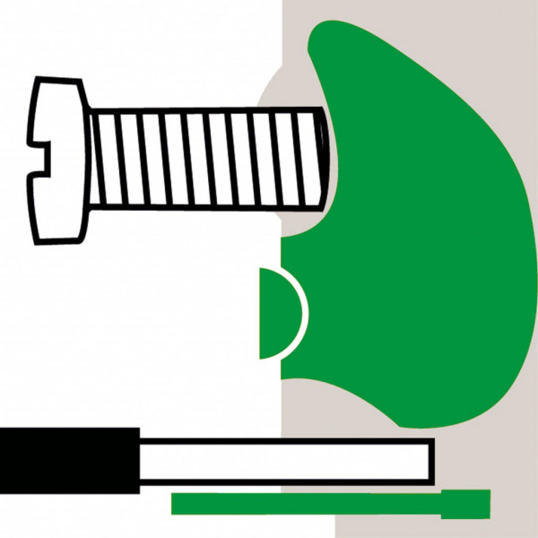 Bloc de prises femelle, Excentrique, Nombre de pôles: 20, Largeur: 101,6 mm, Couleur: Vert - visuel 1