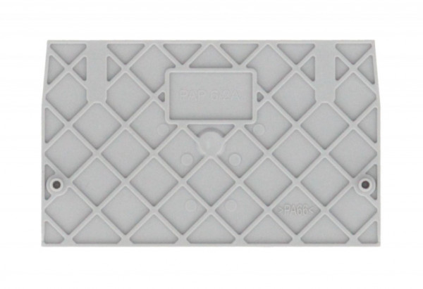 Plaque d'extrémité, Largeur: 1,5 mm, Couleur: Gris - visuel 1