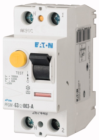 xPole - appareillage de protection modulaire, interrupteur différentiel PFGM, 2P, 40A 30mA type AC