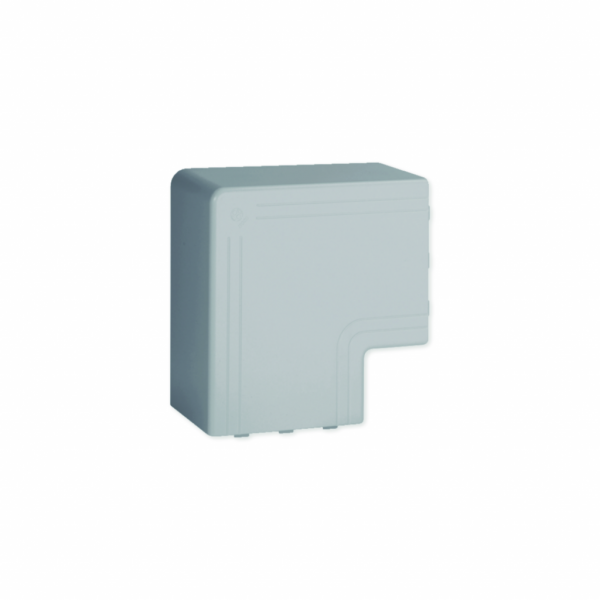 Angle plat pour goulotte de distribution non cloisonnable Ta-e 100x80 gris RAL7030