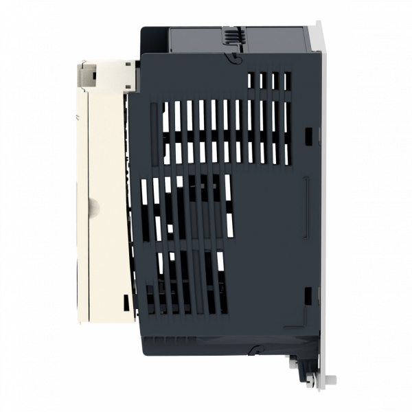Altivar - ATV12 - variateur de vit. - 0,18kW 0,25CV - 200..240V - 1ph - radiateur - H143mmxL72mmxP102,2mm - puissance moteur : 0,25hp - puissance moteur : 0,18 kW - avec filtre CEM - IP20 - connecteur RJ45 - 2-fils RS 485 - visuel 4