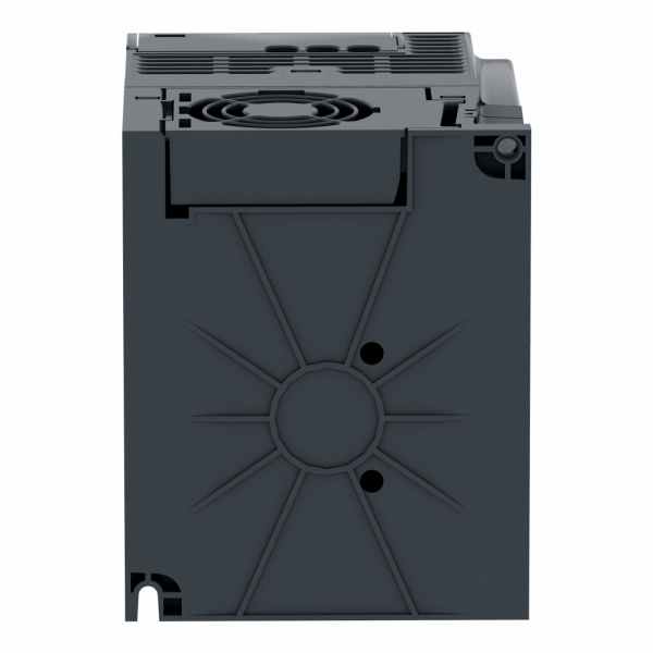Altivar - ATV12 - variateur de vit. - 0,75kW 1CV - 100..120V - 1ph - radiateur - H142mmxL105mmxP156,2mm - puissance moteur : 1hp - puissance moteur : 0,75 kW - sans filtre CEM - IP20 - connecteur RJ45 - 2 fils RS 485 - visuel 2