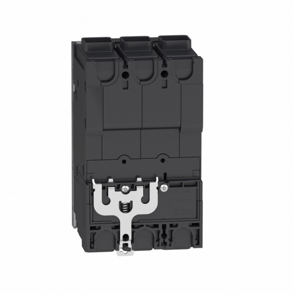 PowerPact B - disjoncteur - thermique-magnétique - déclencheur TM-D 30A - 3P 3t - code pdc D - commande par maneton - bornes cosses M6 - HLP : 137x81x80mm - larg. 9 pas de 9 mm - visuel 2