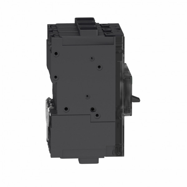 PowerPact B - disjoncteur - thermique-magnétique - déclencheur TM-D 30A - 3P 3t - code pdc D - commande par maneton - bornes cosses M6 - HLP : 137x81x80mm - larg. 9 pas de 9 mm - visuel 3
