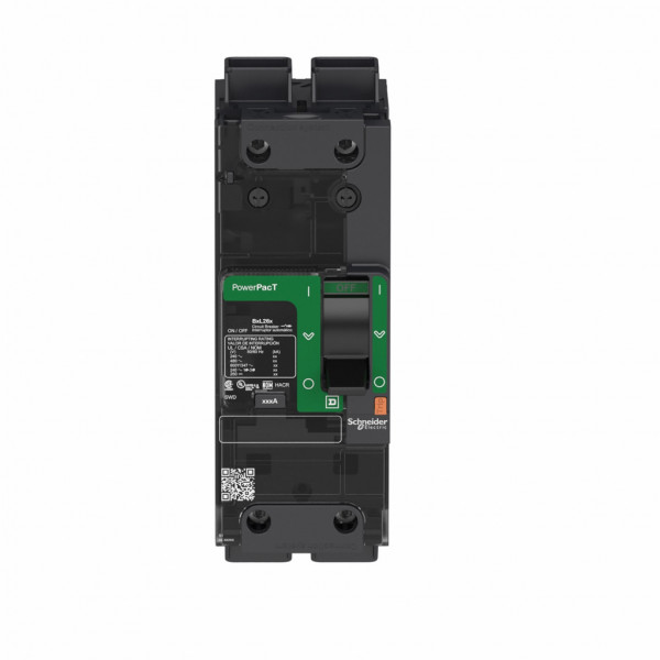 PowerPact B - disjoncteur - thermique-magnétique - déclencheur TM-D 35A - 2P 2t - code pdc D - commande par maneton - bornes Everlink - HLP : 137x54x80mm - larg. 6 pas de 9 mm - visuel 1