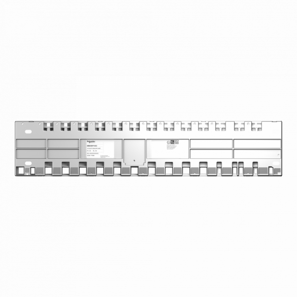 Modicon X80 - rack 10 positions Ethernet & Bus X - alimentation redondante & alimentation standard - IP20 - emplacements : 8 bus X + Ethernet, 2 bus X - vis - visuel 2