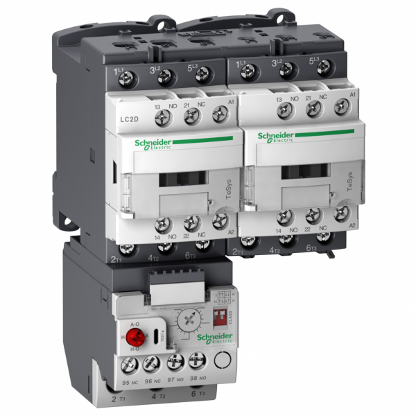 TeSys LRD - relais protection thermique - 3P - 0,1..0,5A - H72,5mmxL45mmxP79,9mm - IP20 - utilisation : protection moteur - zone de réglage protection ther. : 0,1…0,5A - accessoires associés : LC1D09, LC1D25, LC1D32, LC1D12, LC1D38, LC1D18 - visuel 3