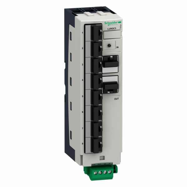 TeSys U - répartiteur Modbus - 10 connecteurs RJ45 et 1 bornier à vis - nombre maximum de connexions : 8 - visuel 1