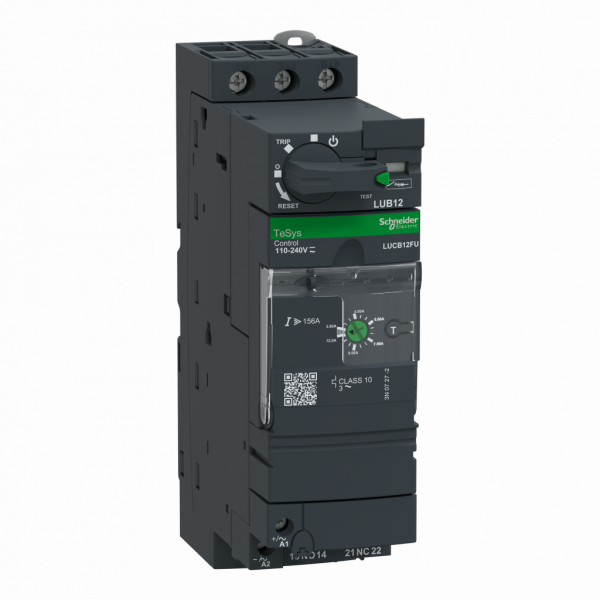 TeSys U - base puissance - 12A - circuit de contrôle à bornes à vis-étriers - H224mmxL45mmxP126mm - application : contrôle moteur, protection moteur - tension assignée d'emploi : 690 V CA pour circuit de puissance - IP20 et IP40 - visuel 2