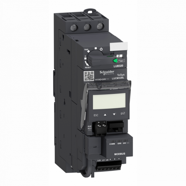 TeSys U - base puissance - 12A - circuit de contrôle à bornes à vis-étriers - H224mmxL45mmxP126mm - application : contrôle moteur, protection moteur - tension assignée d'emploi : 690 V CA pour circuit de puissance - IP20 et IP40 - visuel 1