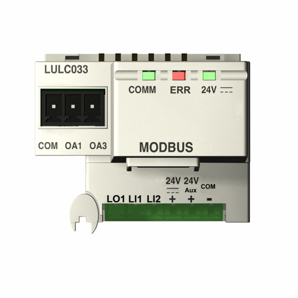 TeSys U - module de communication - 24Vcc - IP20 - accessoires associés : LUCM, LUCD, LUCA, LUCL, LUCB, LUCC - installation plug-in - borne RJ45 face avant - visuel 4