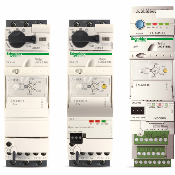 TeSys U - module de communication - 24Vcc - IP20 - accessoires associés : LUCM, LUCD, LUCA, LUCL, LUCB, LUCC - installation plug-in - borne RJ45 face avant - visuel 1