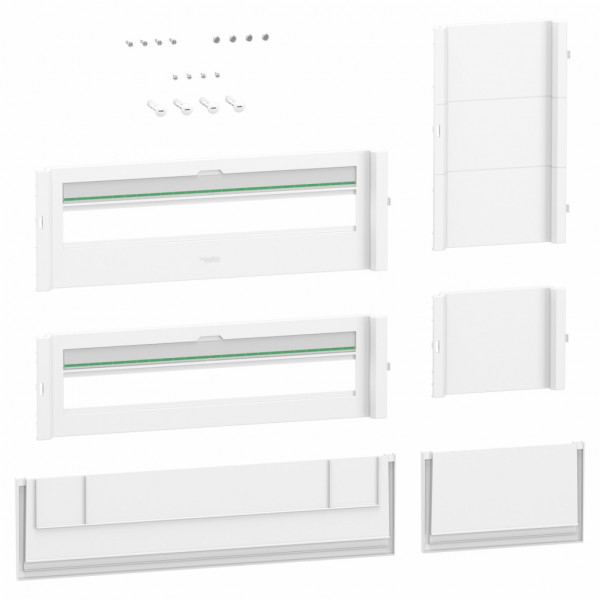 PrismaSeT S - coffret saillie plastique & métal 4 rangées 24 modules - Largeur: 570 mm | Profondeur: 191 mm | Hauteur : 808 mm - RAL9003 - IP30 sans porte | IP 40 avec porte - IK 08 sans porte | IK09 avec porte - Classe 2 - visuel 1