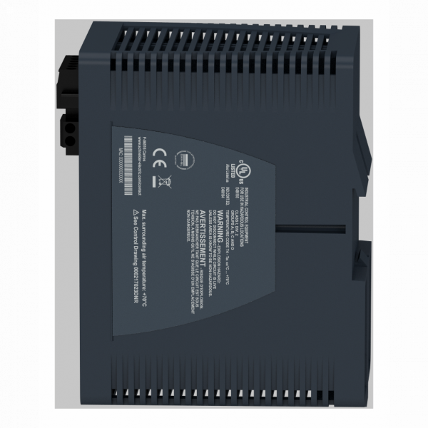 ConneXium - Ethernet - Modicon - switch Ethernet managé - 8 ports cuivre + 2 ports fibre optique SM - H142,8mmxXL73mmxP117,6mm - IP30 - switchs en cascade : illimités - connexion intégrée : RJ45 blindée câble cuivre, duplex SC fibre optiqu - visuel 3