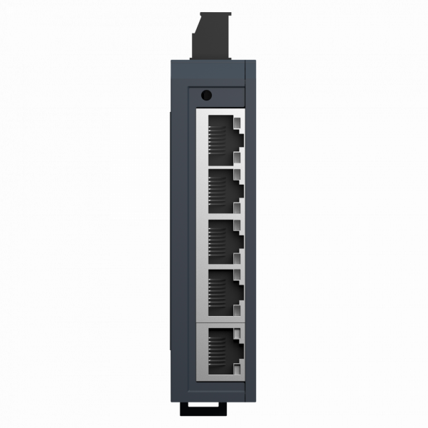 ConneXium - Ethernet - Modicon Switch non managé - 5TX - 5 ports câble cuivre - H102mmxL26mmxP79mm - switchs en cascade : illimités - connexion intégrée : RJ45 blindée - câble à paire blindée torsadée CAT 5E pour câble cuivre - IP30 - visuel 1