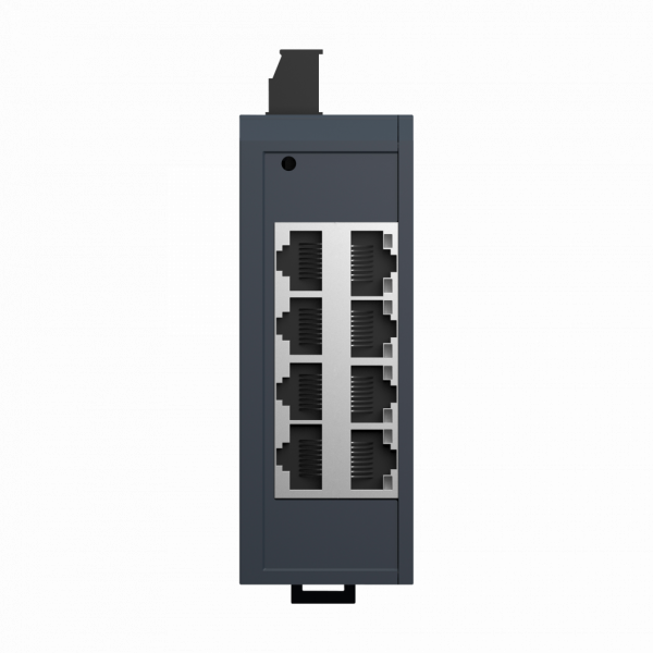 ConneXium - Ethernet - Modicon Switch non managé - 8TX- 8 ports câble cuivre - H102mmxL38mmxP79mm - switchs en cascade : illimités - connexion intégrée : RJ45 blindée - câble à paire blindée torsadée CAT 5E pour câble cuivre - IP30 - visuel 1