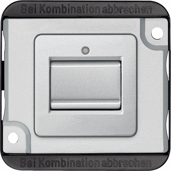 MTN3116-7060. Merten anti-vandalisme - interrupteur va-et-vient - IP20 - pose encastrée - courant assigné : 16AX - 250V - aluminium - fixation par vis ou par griffes - visuel 1