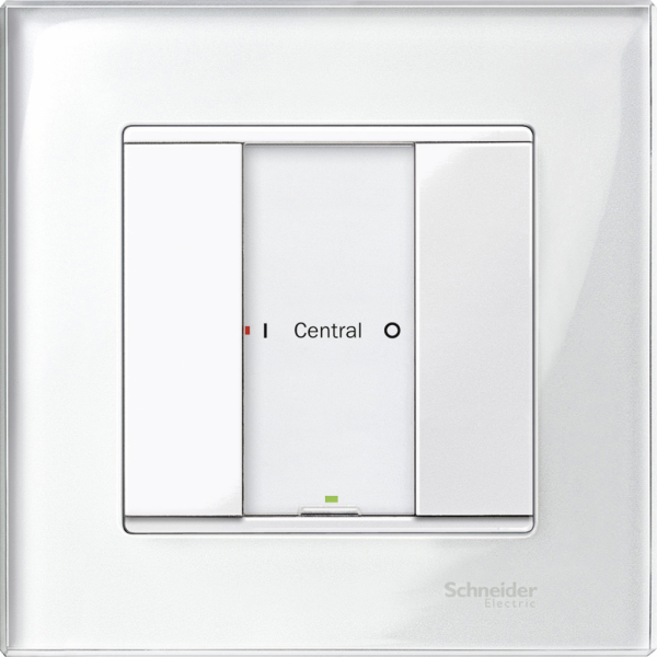 KNX M-Plan - commande multifonction - 2 BP - blanc polaire brillant - montage encastré - IP20 - 2 touches de fonction - signalisation locale : DEL - visuel 2