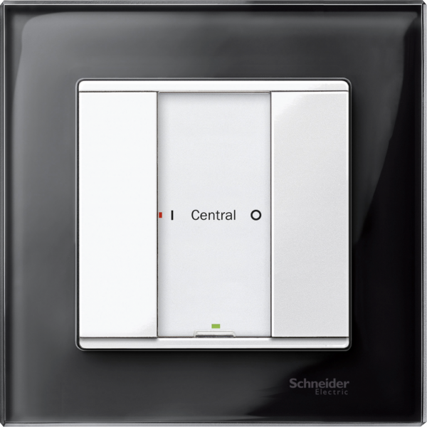 KNX M-Plan - commande multifonction - 2 BP - blanc polaire brillant - montage encastré - IP20 - 2 touches de fonction - signalisation locale : DEL - visuel 3