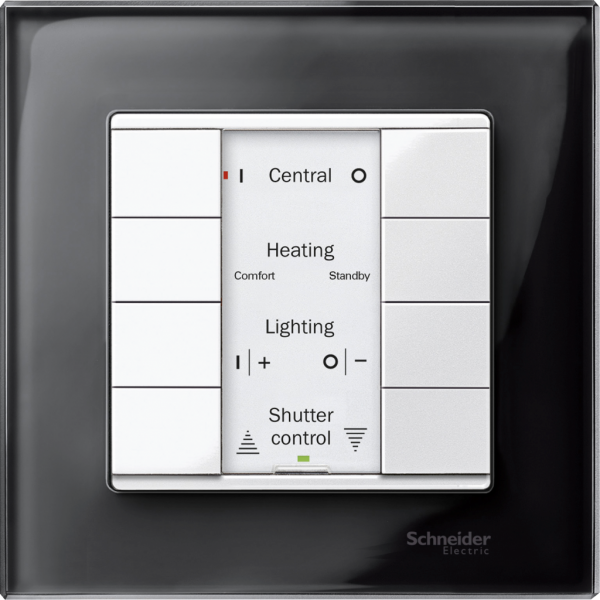 KNX M-Plan - commande multifonction - 8 BP - blanc polaire brillant - montage encastré - IP20 - 8 touches de fonction - signalisation locale : DEL - visuel 2