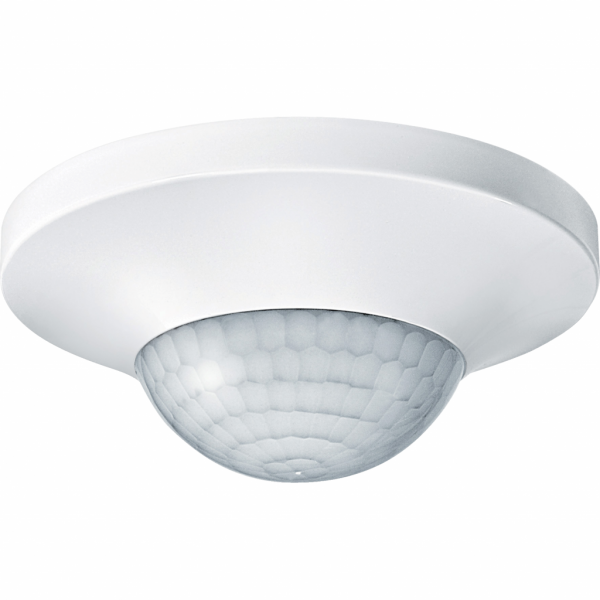 KNX - détecteur de présence 360° - maître/esclave - récepteur IR - blanc - 6 canaux - protection de zone de glissement - réglage : seuil de luminosité - montage encastré - cycle de fonctionnement : 15300 minutes - hauteur de montage : 2,5 m - visuel 1
