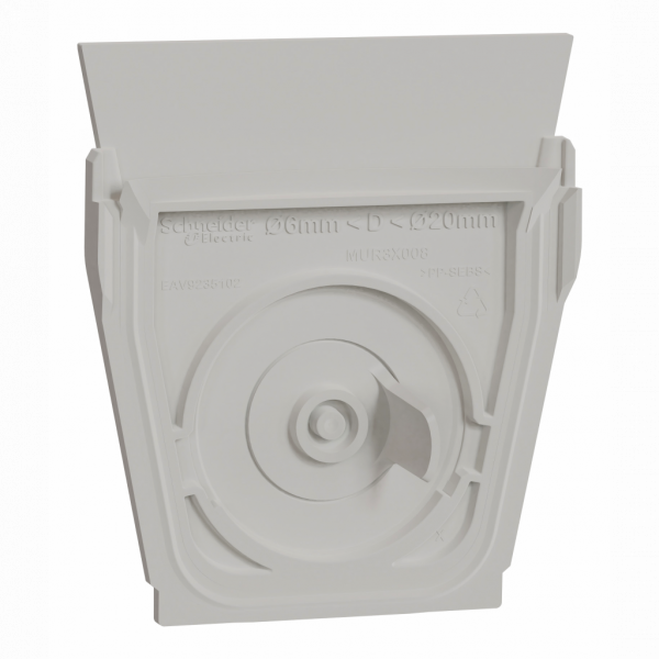 Mureva Styl - entrée de câble simple - IP55 - blanc - H13mmxL49mmxl42mm - intérieur/extérieur - 1 câble - filetage : M20 - visuel 4