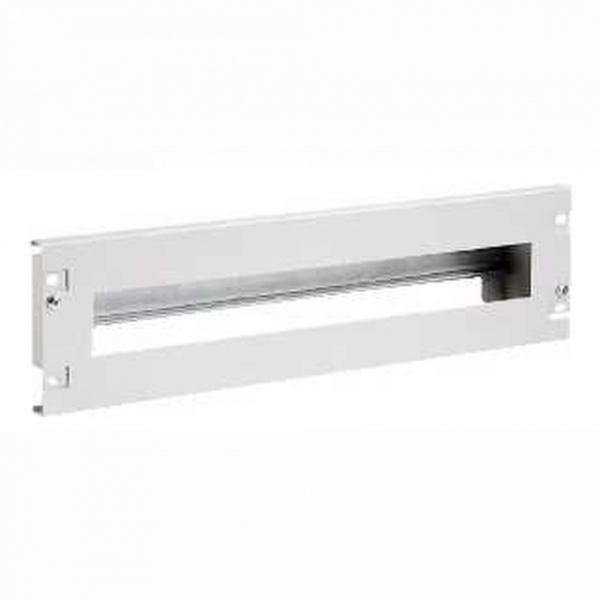 Actassi - plastron 19P 3U tôle pour disjoncteurs modulaires 22 modules - gris (RAL 7035) - aluminium - épaisseur : 15mm, 10mm - fixation par 4 vis - 3 unités de rack - visuel 4
