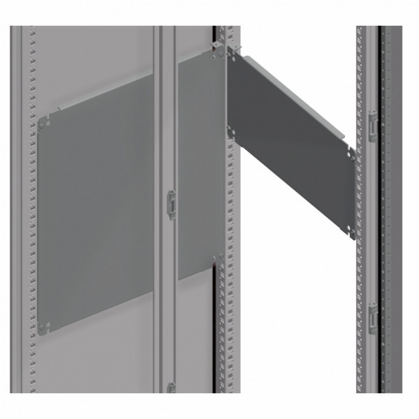 Spacial SF | Spacial SFX | Spacial SM - platine de montage - Composition : éléments de fixation | 1 châssis plein - acier galvanisé - H réelle 247mm | nominale 250mm - L nominale 1000mm - L réelle 905mm - fixation horizontale sur traverses - visuel 4