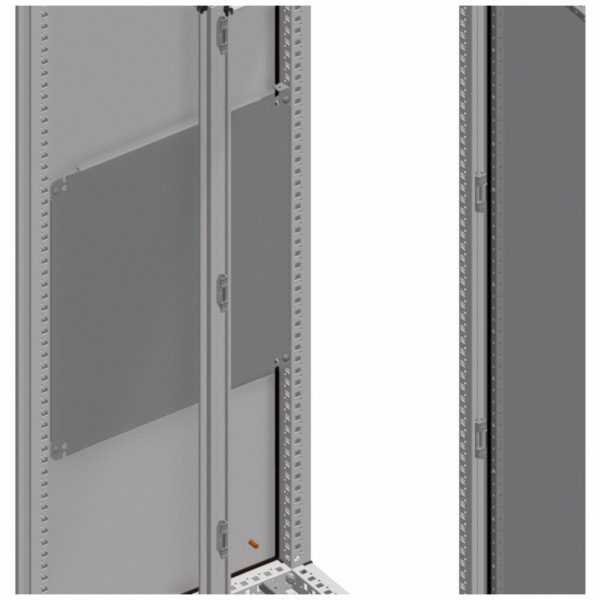 Spacial SF | Spacial SFX | Spacial SM - platine de montage - Composition : éléments de fixation | 1 châssis plein - acier galvanisé - H réelle 247mm | nominale 250mm - L réelle 505mm - L nominale 600mm - fixation horizontale sur traverses - visuel 4