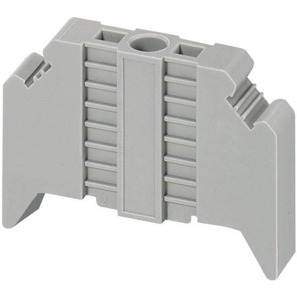 Linergy TR - butée d'arrêt à visser sur rail DIN 35mm - largeur 95mm - marquable - longueur : 50,5mm - épaisseur : 9,5mm - installation : par vis - lot de 50 - visuel 1