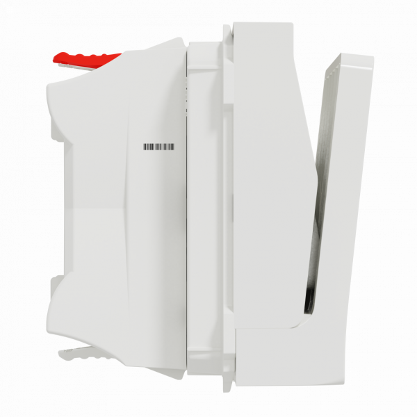 Unica - commande à carte NO/NF - 10A - 2 modules - Blanc - mécanisme seul - charge : lampe LED, incand, halog, fluocompact, tube fluo, ventil, convecteur 1470W / halog BT transfo elec 1470VA ferro 1000VA / contacteur - visuel 4