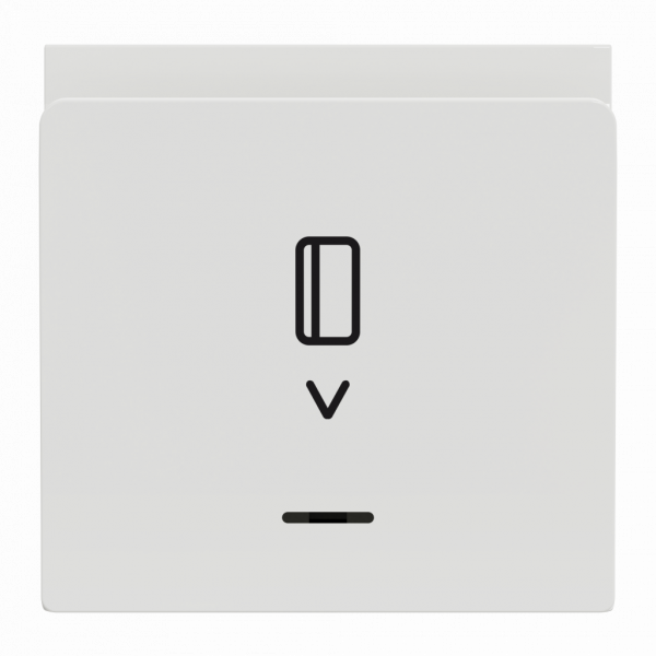 Unica - commande à carte électronique - 2 modules - blanc (RAL 9003) - mécanisme seul - H45mmxL45mmxP39,95m - IP4x - 8A - unipolaire 1 voie - distance d'ouverture : > 3 mm - visuel 1