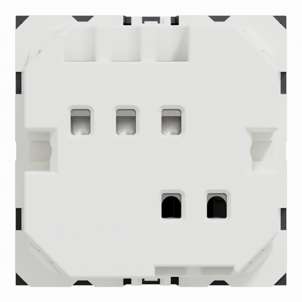 Unica - commande à carte électronique - 2 modules - anthracite - mécanisme seul - H45mmxL45mmxP40,7m - IP20 - 8A - marquage : pictogramme insertion verticale - clipsable - visuel 3