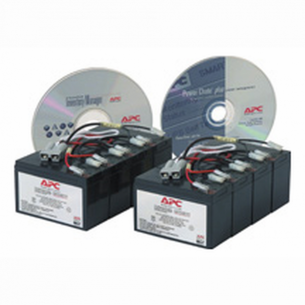 Cartouche de batterie de rechange APC RBC12 certifiée d'origine testée et certifiée quant à sa compatibilité et sa capacité à respecter les performances des onduleurs Schneider. Inclut: connecteurs, guide de recyclage, guide d'installation - visuel 2