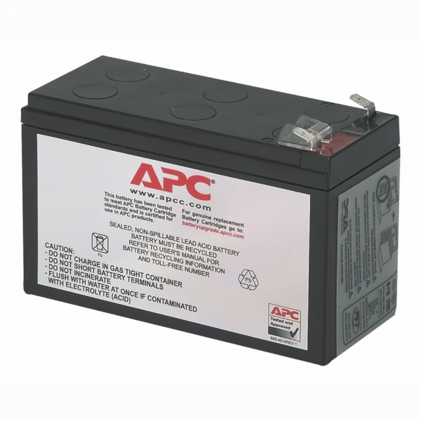 Cartouche de batterie de rechange APC RBC2 certifiée d'origine testée et certifiée quant à sa compatibilité et sa capacité à respecter les performances des onduleurs Schneider. Inclut: connecteurs, guide de recyclage, guide d'installation - visuel 2