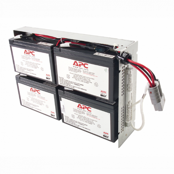Cartouche de batterie de rechange APC RBC23 certifiée d'origine testée et certifiée quant à sa compatibilité et sa capacité à respecter les performances des onduleurs Schneider. Inclut: connecteurs, guide de recyclage, guide d'installation - visuel 2