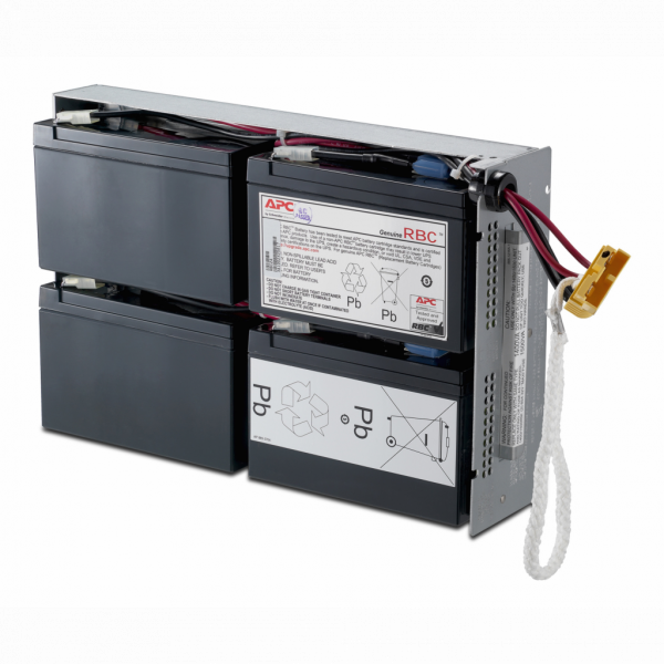 Cartouche de batterie de rechange APC RBC24 certifiée d'origine testée et certifiée quant à sa compatibilité et sa capacité à respecter les performances des onduleurs Schneider. Inclut: connecteurs, guide de recyclage, guide d'installation - visuel 2