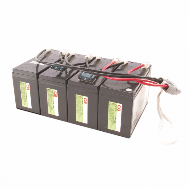 Cartouche de batterie de rechange APC RBC25 certifiée d'origine testée et certifiée quant à sa compatibilité et sa capacité à respecter les performances des onduleurs Schneider. Inclut: connecteurs, guide de recyclage, guide d'installation - visuel 3