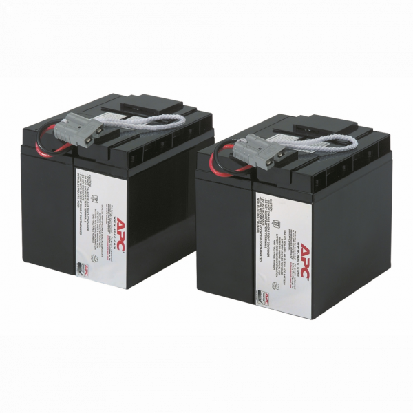 Cartouche de batterie de rechange APC RBC55 certifiée d'origine testée et certifiée quant à sa compatibilité et sa capacité à respecter les performances des onduleurs Schneider. Inclut: connecteurs, guide de recyclage, guide d'installation - visuel 2