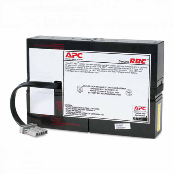 Cartouche de batterie de rechange APC RBC59 certifiée d'origine testée et certifiée quant à sa compatibilité et sa capacité à respecter les performances des onduleurs Schneider. Inclut: connecteurs, guide de recyclage, guide d'installation - visuel 2