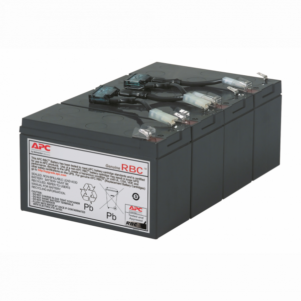 Cartouche de batterie de rechange APC RBC8 certifiée d'origine testée et certifiée quant à sa compatibilité et sa capacité à respecter les performances des onduleurs Schneider. Inclut: connecteurs, guide de recyclage, guide d'installation - visuel 2
