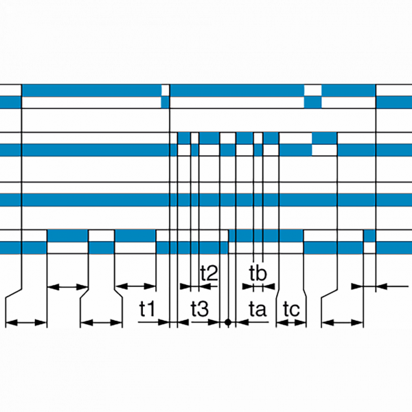 Harmony Time - relais clignoteur asymétrique - 0,02s.. 300h - 24..240Vca - 2OF - IP40 (enveloppe), IP50 (face avant) - courant de sortie nominal : 5A - clignotement asymétrique - visuel 1