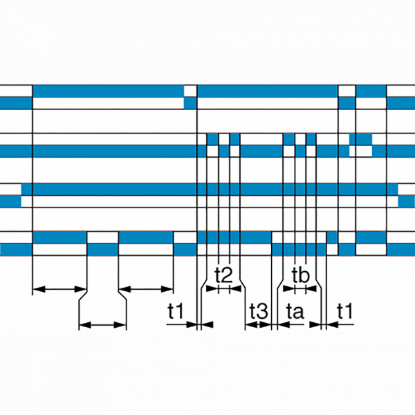 Harmony Time - relais clignoteur asymétrique - 0,02s.. 300h - 24..240Vca - 2OF - IP40 (enveloppe), IP50 (face avant) - courant de sortie nominal : 5A - clignotement asymétrique - visuel 2